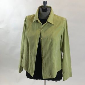 Talbots suede shirt size Medium